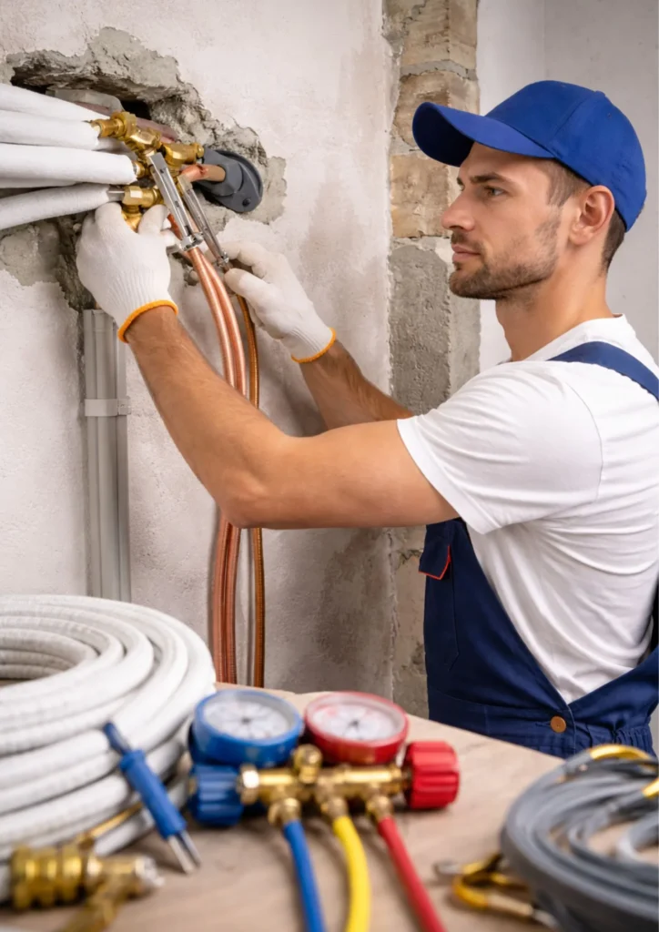 تأسيس مواسير التكيف